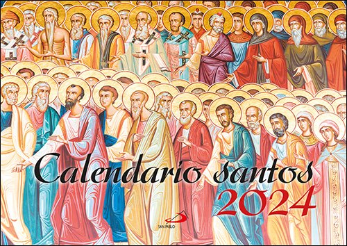 CALENDARIO PARED SANTOS 2024 - 29,7 X 21 CM